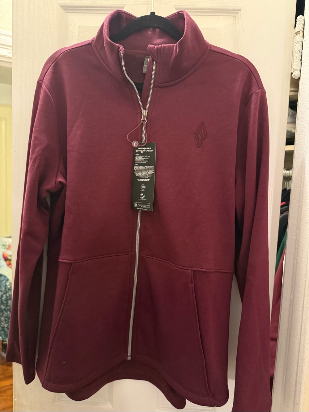 Skechers Burgundy and Pink Plush-Lined Jacket